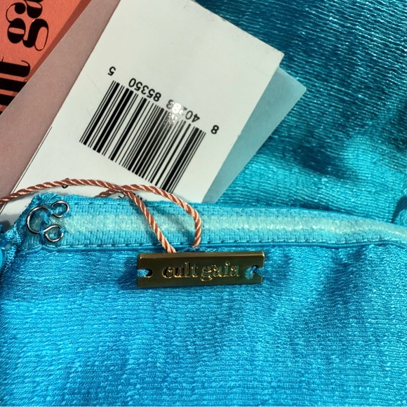 Cult Gaia NWT - Asal Dress in Tide Color - Turquoise Mini Dress - Picture 8 of 11